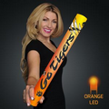 25 Day Custom Fully Wrapped 16" Orange LED Foam Cheer Stick